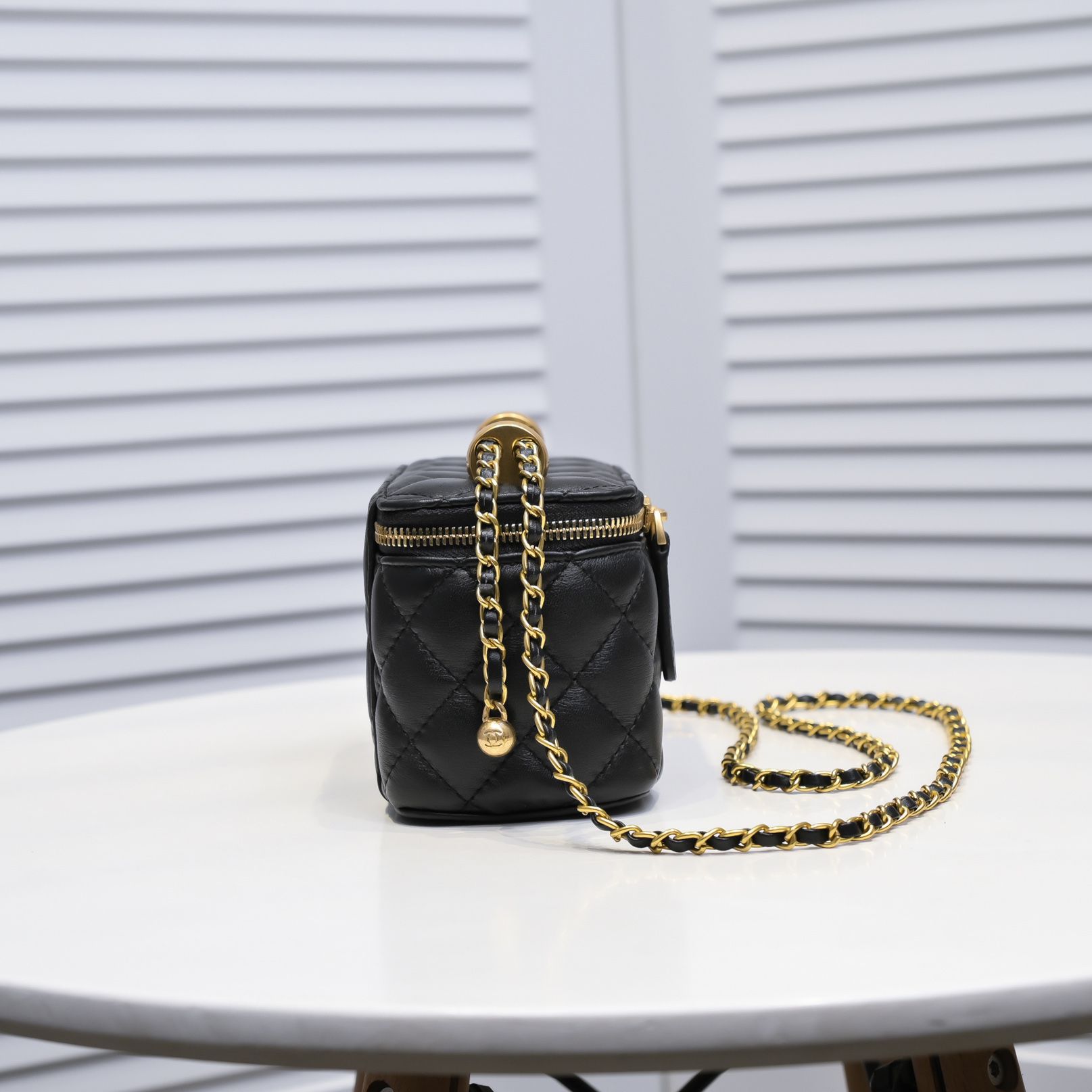 Chanel Cosmetics Box Makeup Shoulder Bag Handbag