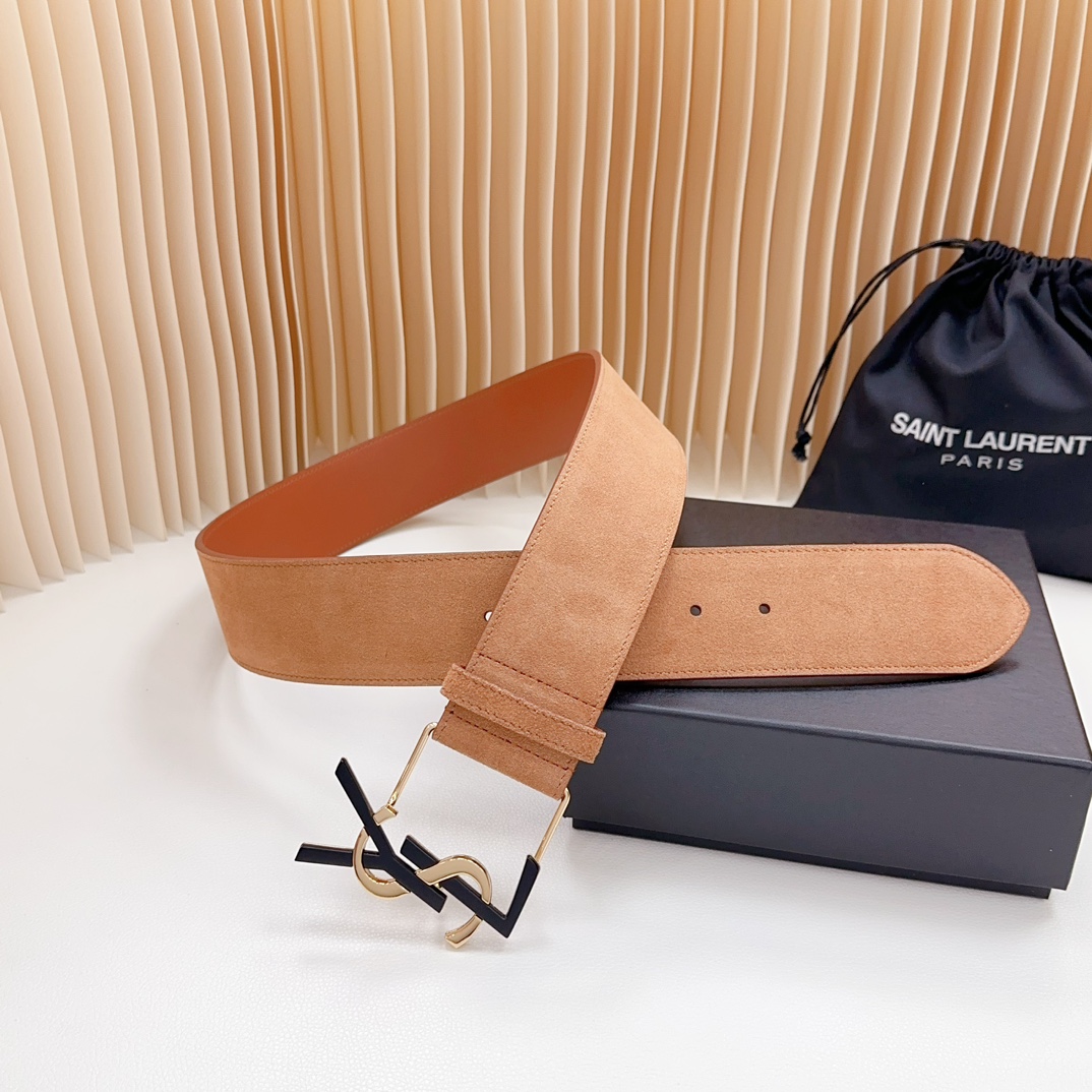 YSL Saint Laurent Leather Belts 1:1 Mirror Version