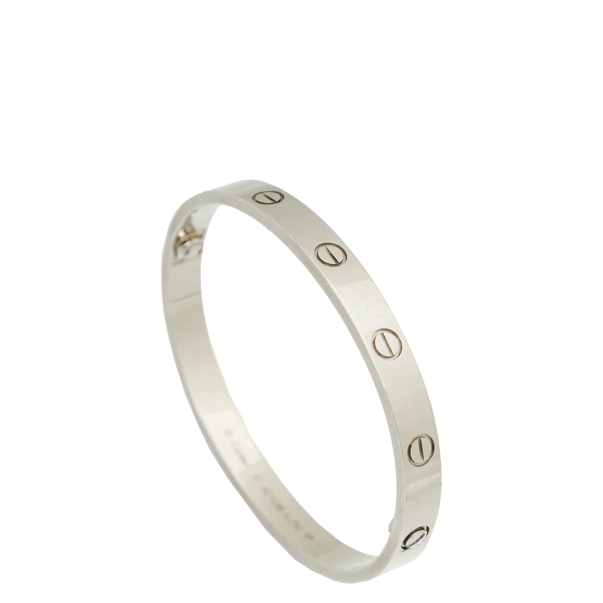 Cartier 18K White Gold Love Bracelet 17