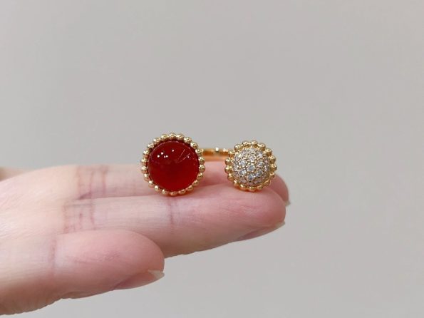Van Cleef Ring Dupe, Red Onyx Ring
