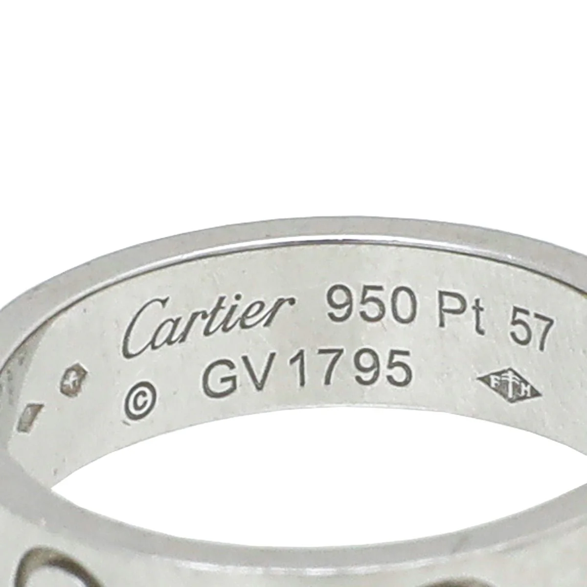 Cartier Platinum Love Ring 57
