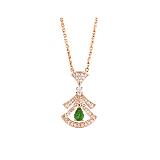 BVLGARI DIVAS' DREAM NECKLACE, green tourmaline & rubellite