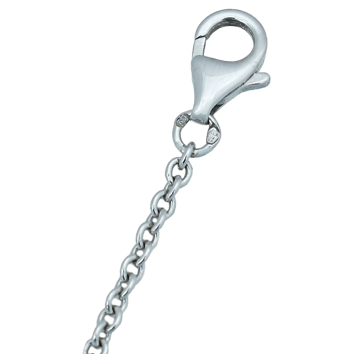 Cartier 18K White Gold Love Hoop Small Necklace