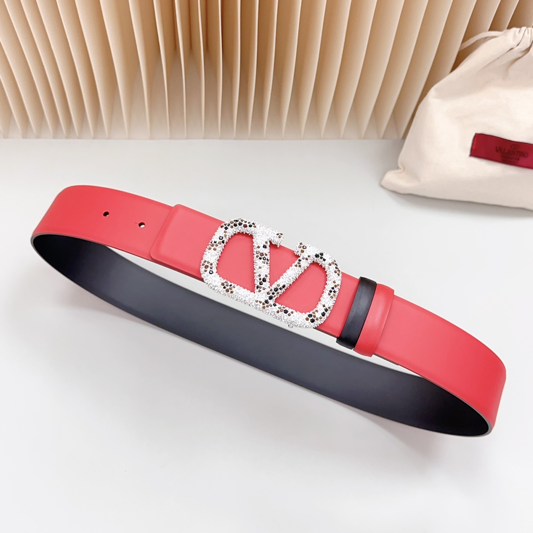 Valentino Leather Belts 1:1 Mirror Version