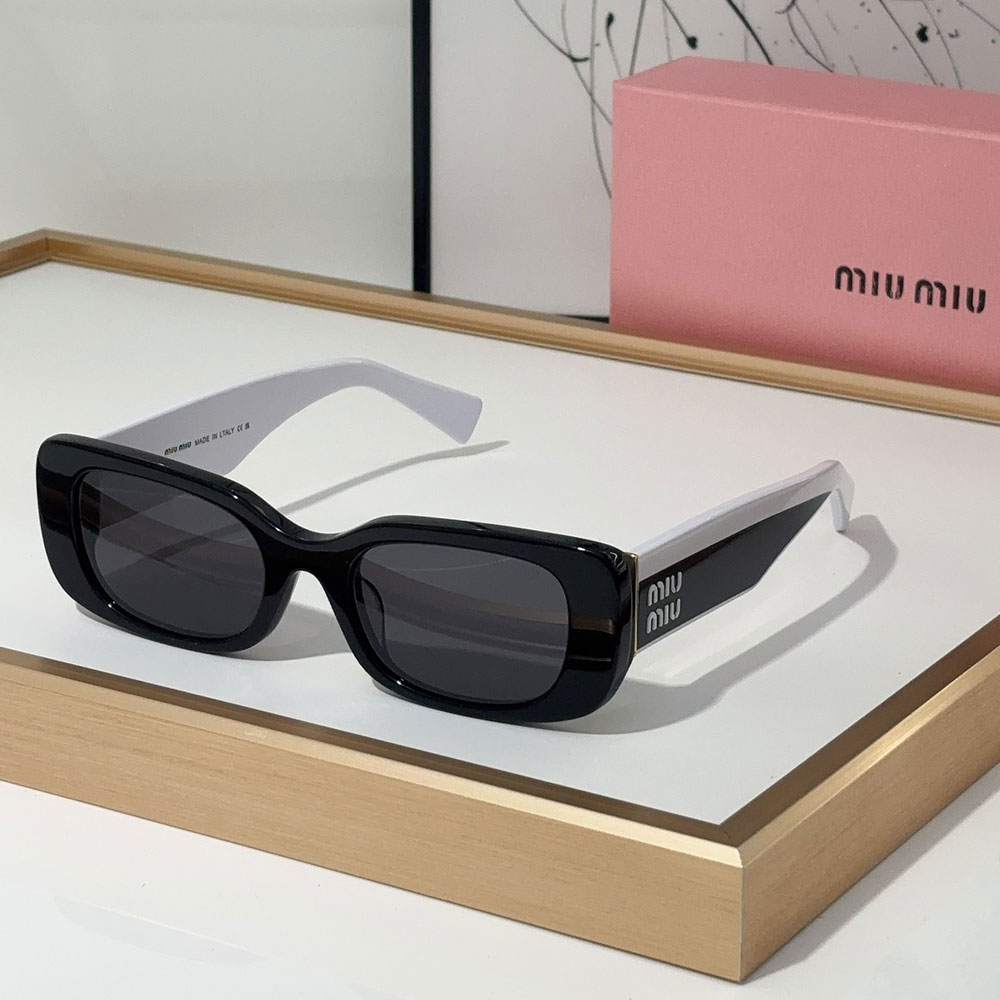 Miumiu  Mirror leg Logo Cat eye Sunglasses Top quality （Replica）