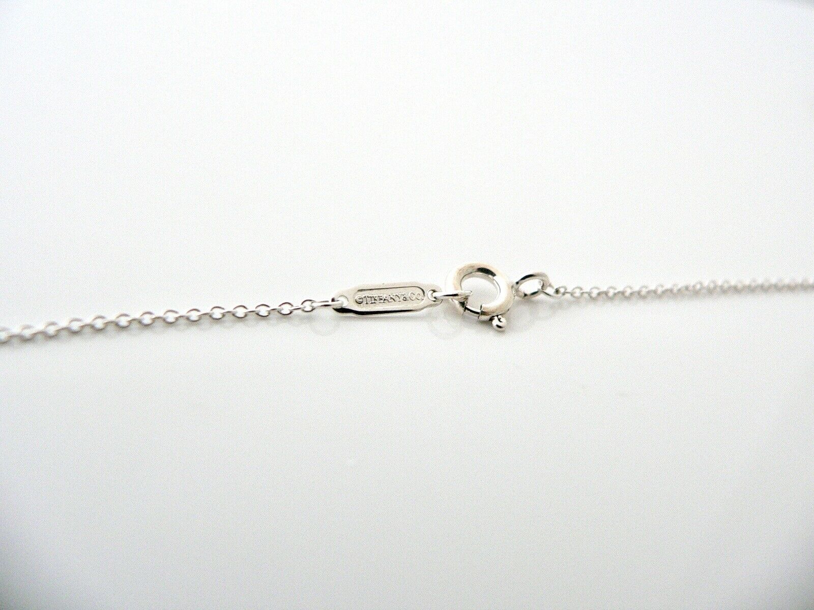 Tiffany & Co Silver Round Locks Necklace Pendant Charm Chain Gift Pouch Love