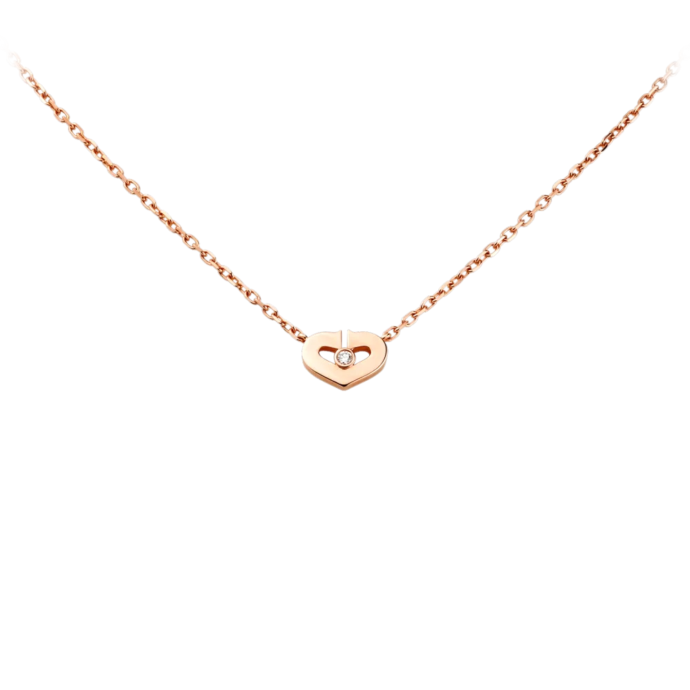 Heart Of Cartier Pendant, Small Model Pink Gold, Diamond B3040400