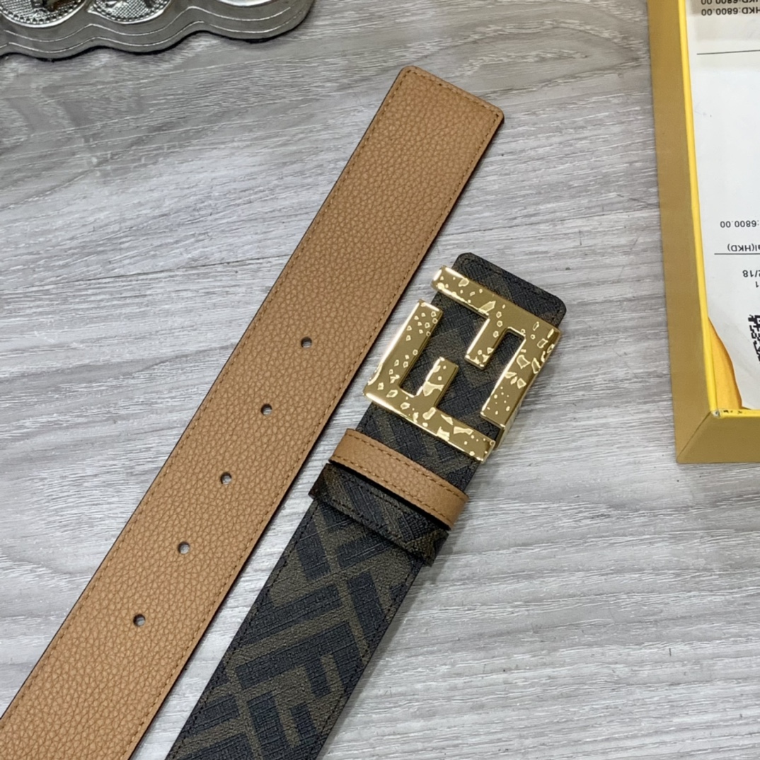 Fendi Leather Belts 1:1 Mirror Version