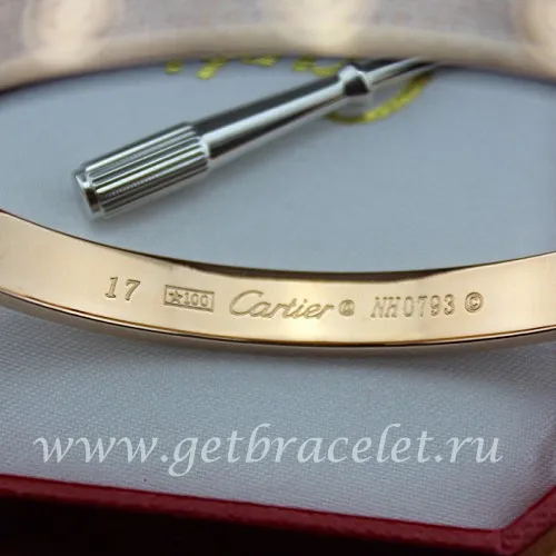 Copy Cartier Love Bracelet Paved Diamonds Pink Gold N6036916