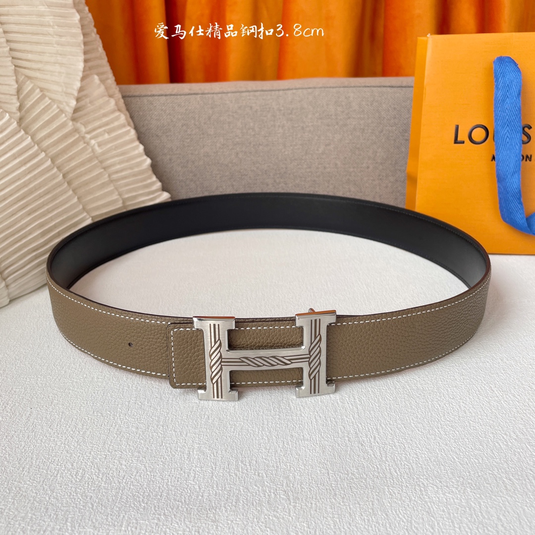 Hermes Leather Belts 1:1 Mirror Version