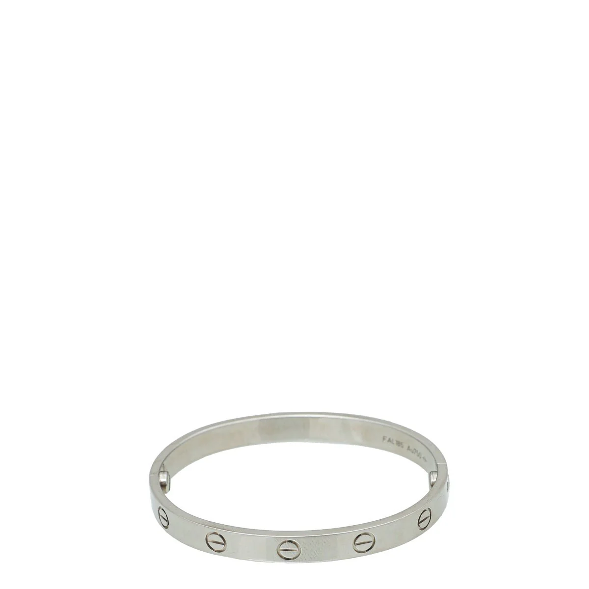Cartier 18K White Gold Love Bracelet 16