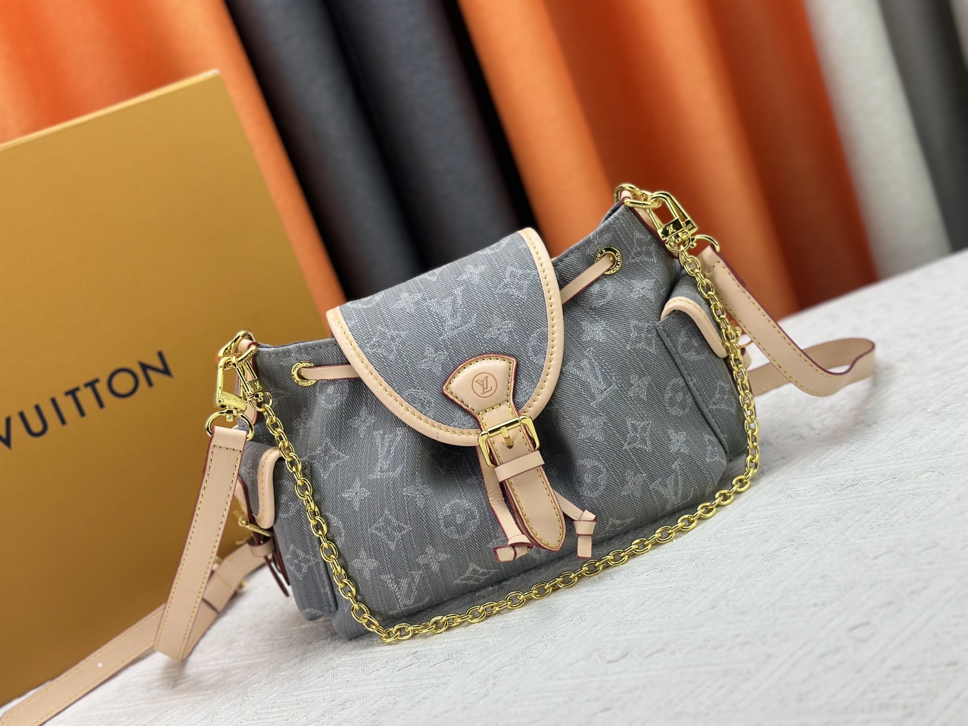 Louis Vuitton  Odysée bag  LV  Denim Favorite Shoulder Bag Handbag (  7A  Replica)