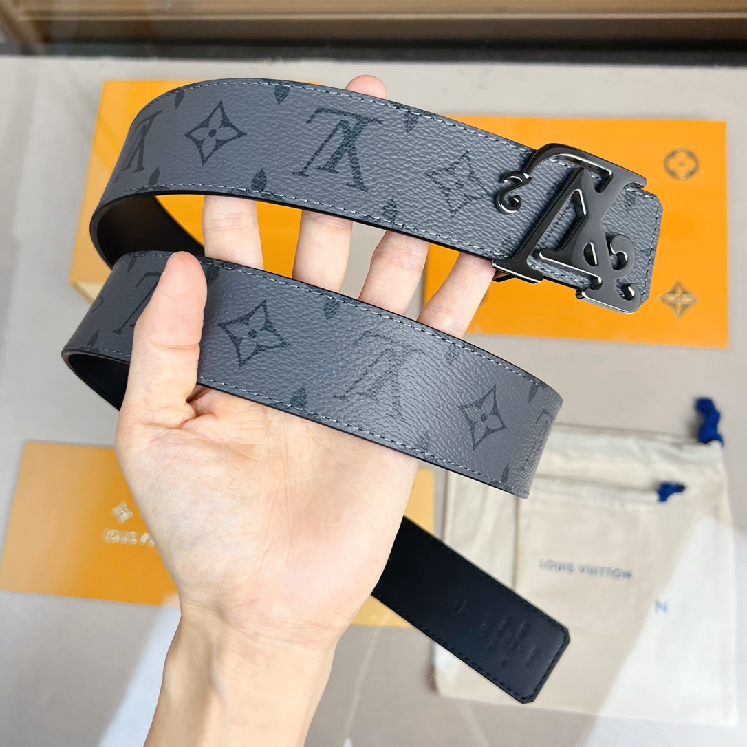 Louis Vuitton LV Leather Belts 1:1 Mirror Version