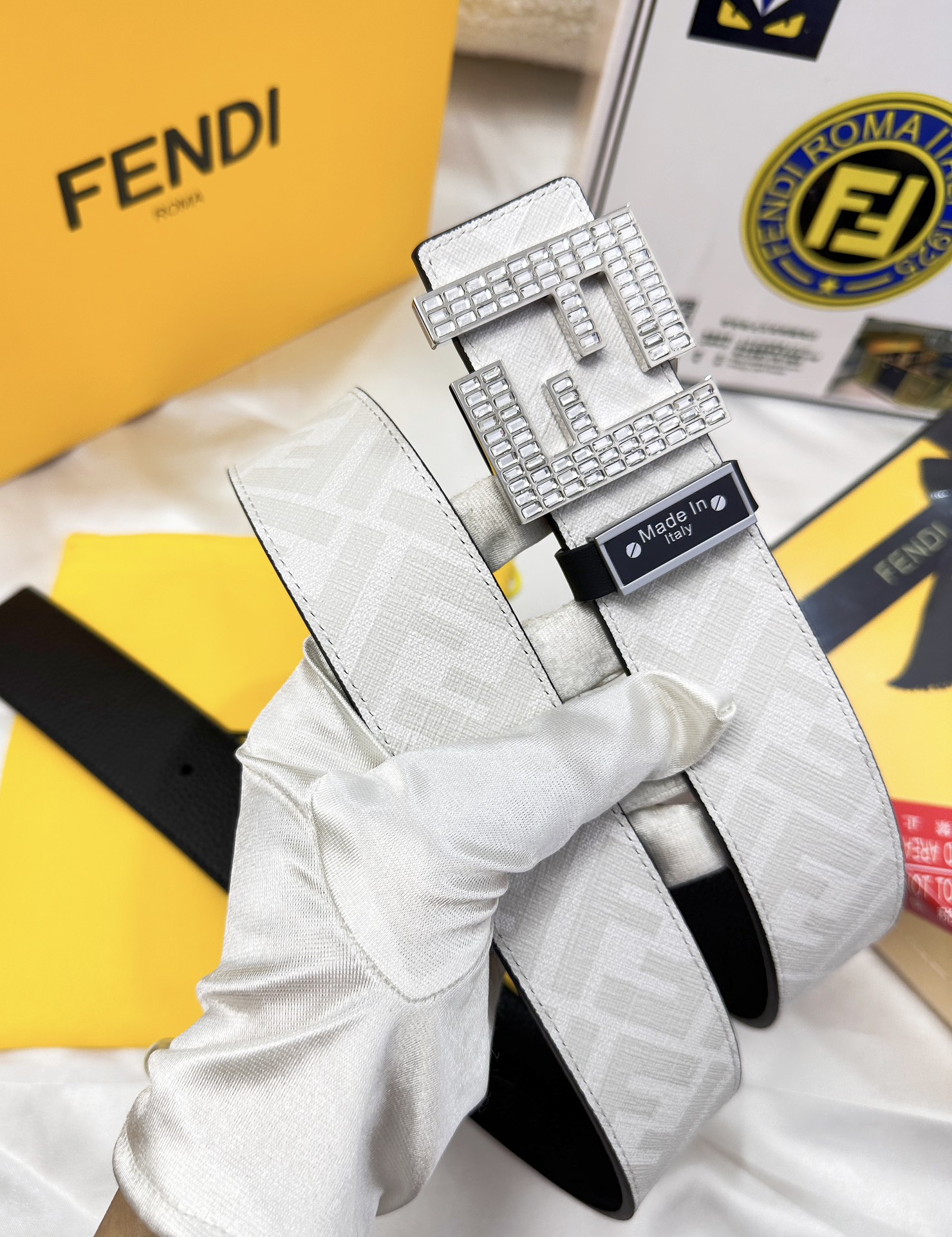 Fendi Leather Belts 1:1 Mirror Version