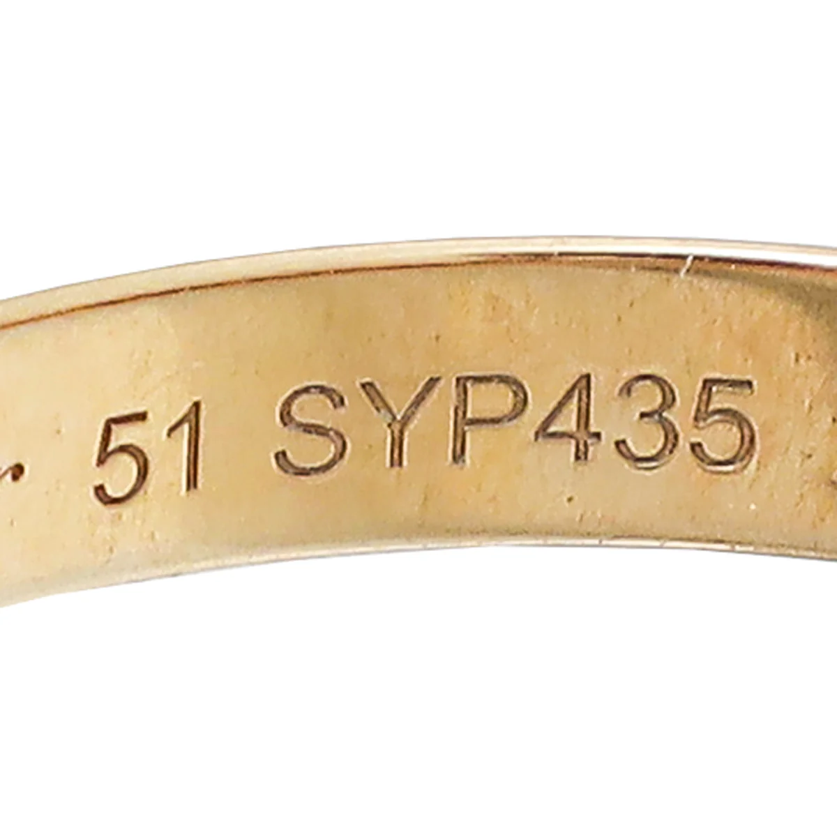 Cartier 18K Trinity Gold Small Model Ring 51