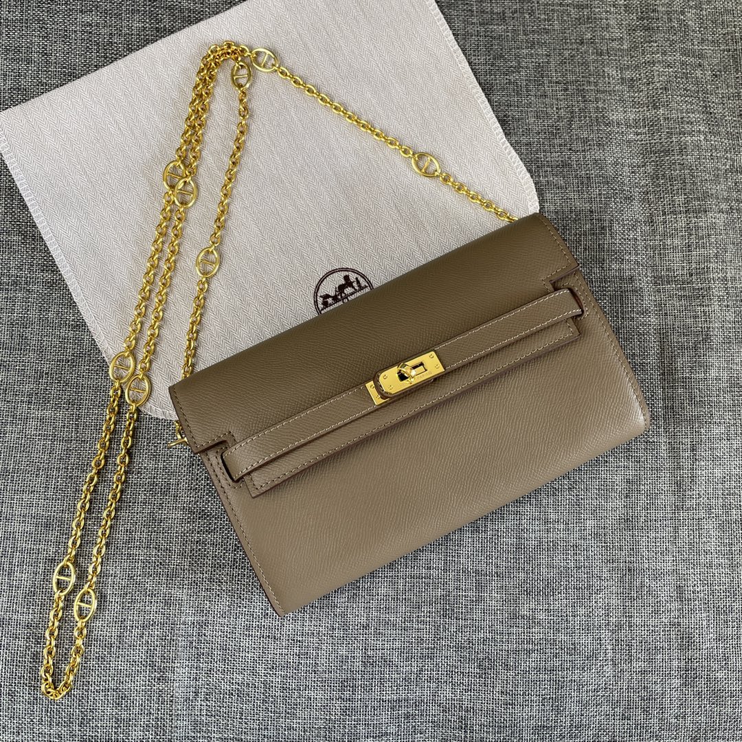 Hermes Kelly Chain Purse Bag Wallets(Replica)