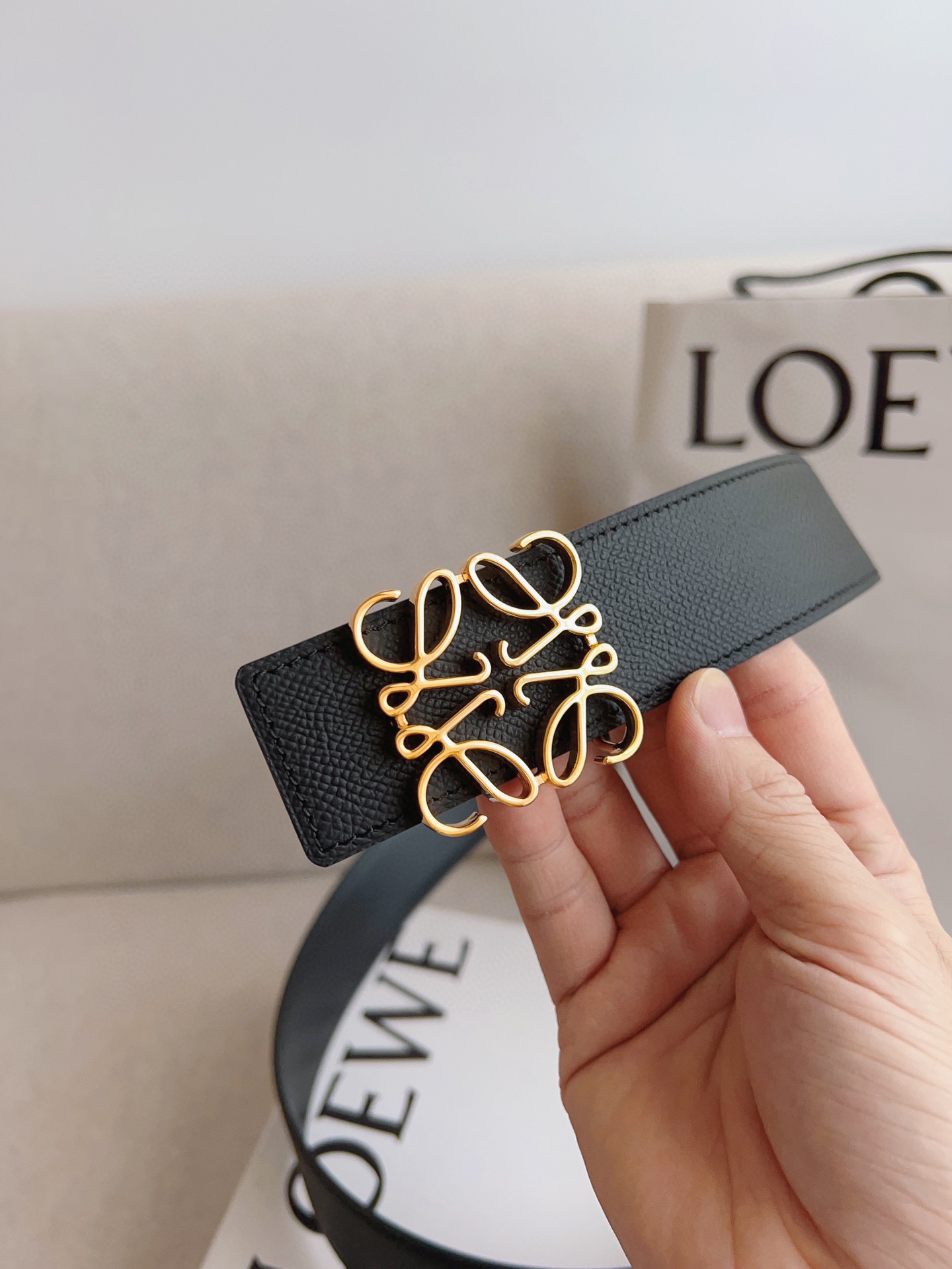 Loewe Leather Belts 1:1 Mirror Version