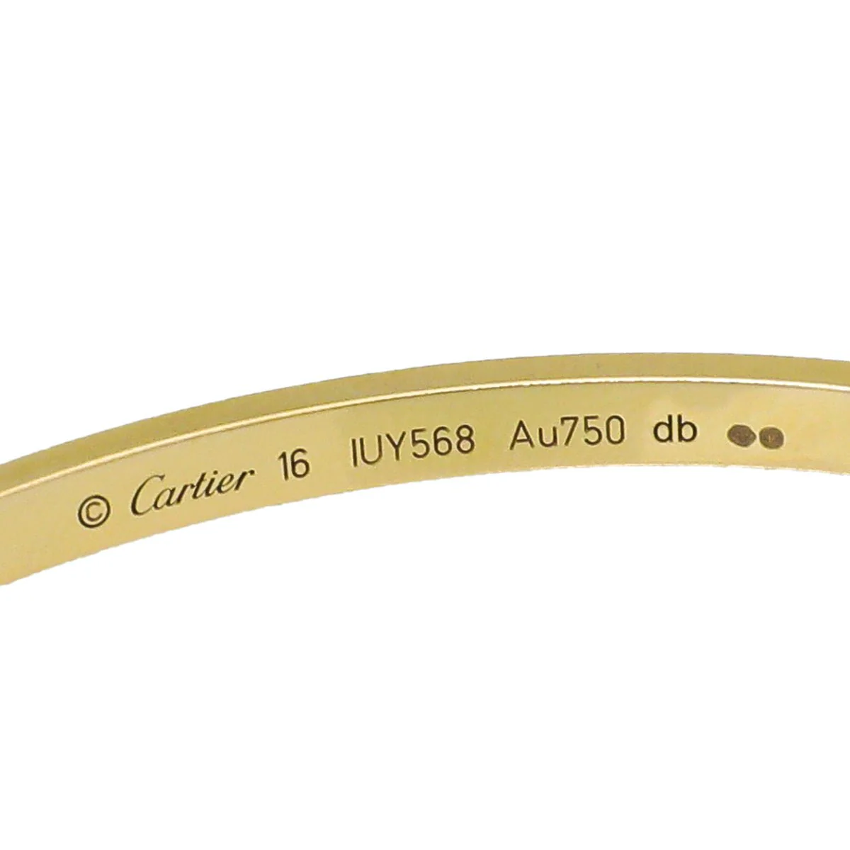 Cartier 18K Yellow Gold Small Model Love Bracelet 16