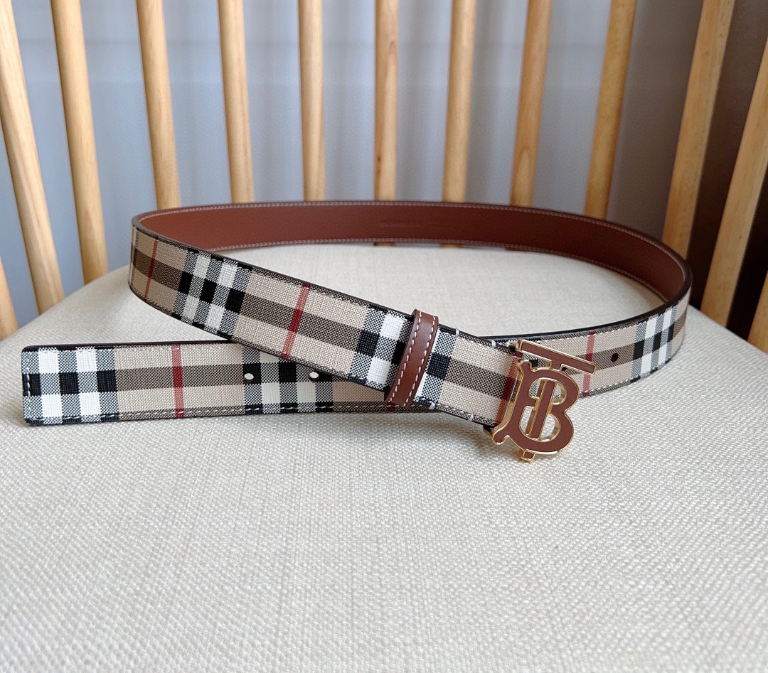 Burberry Leather Belts 1:1 Mirror Version