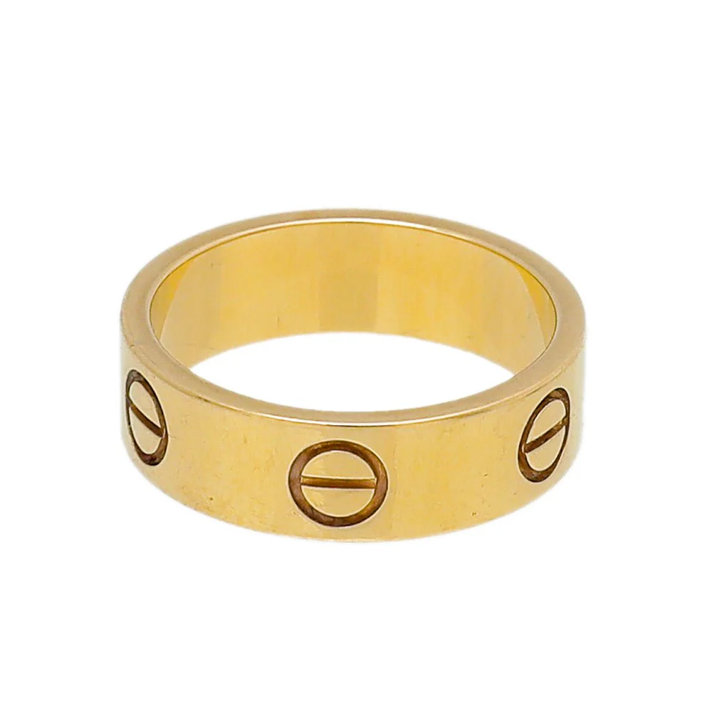 Cartier 18K Yellow Gold Love Wedding Band Ring 51