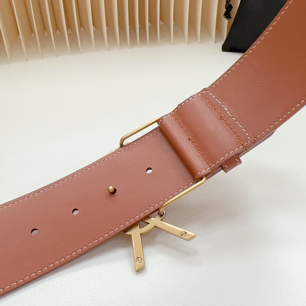 YSL Saint Laurent Leather Belts 1:1 Mirror Version