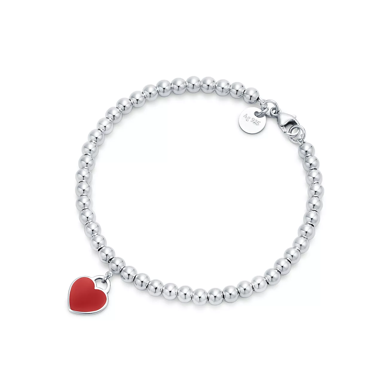 Return to Tiffany® Red Heart Tag Bead Bracelet
