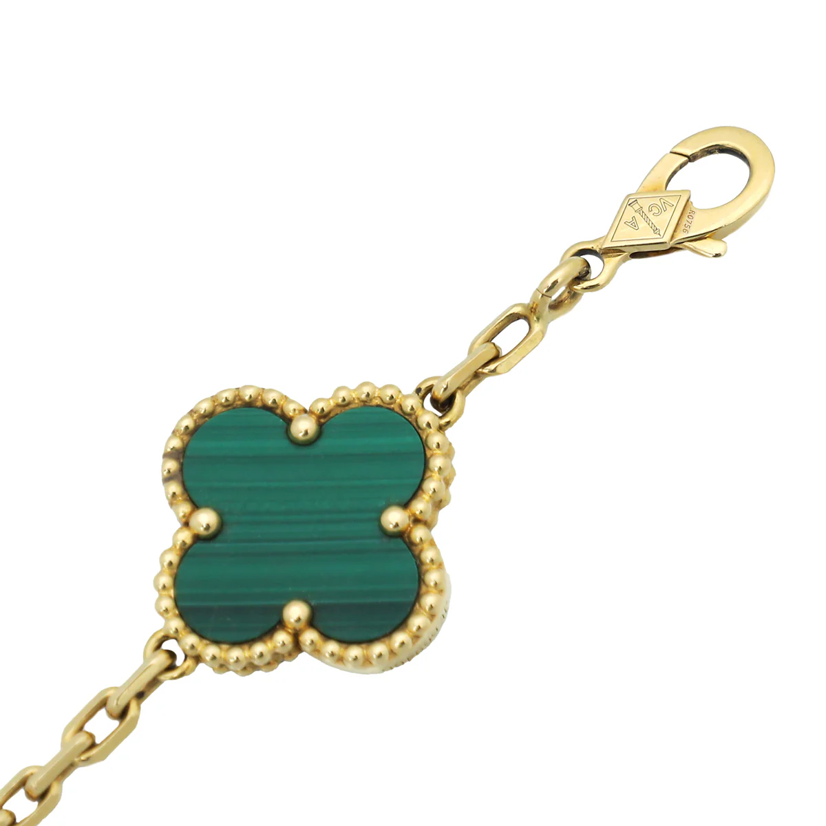 Van Cleef & Arpels 18K Yellow Gold 5 Motifs Vintage Alhambra Bracelet
