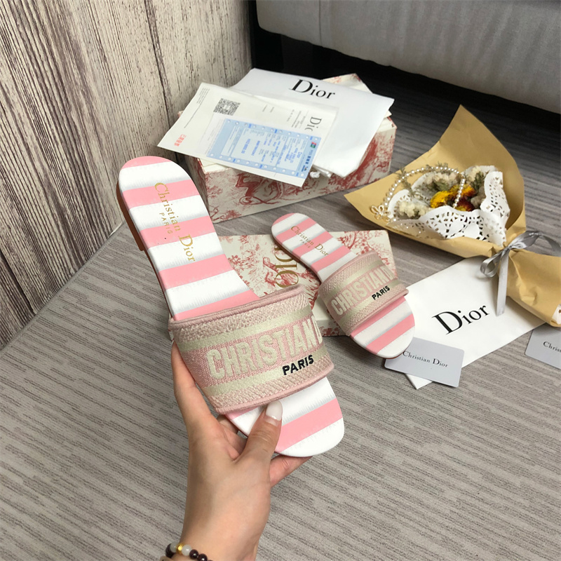 Dior DWAY Slide Slipper Sandals (Replica)