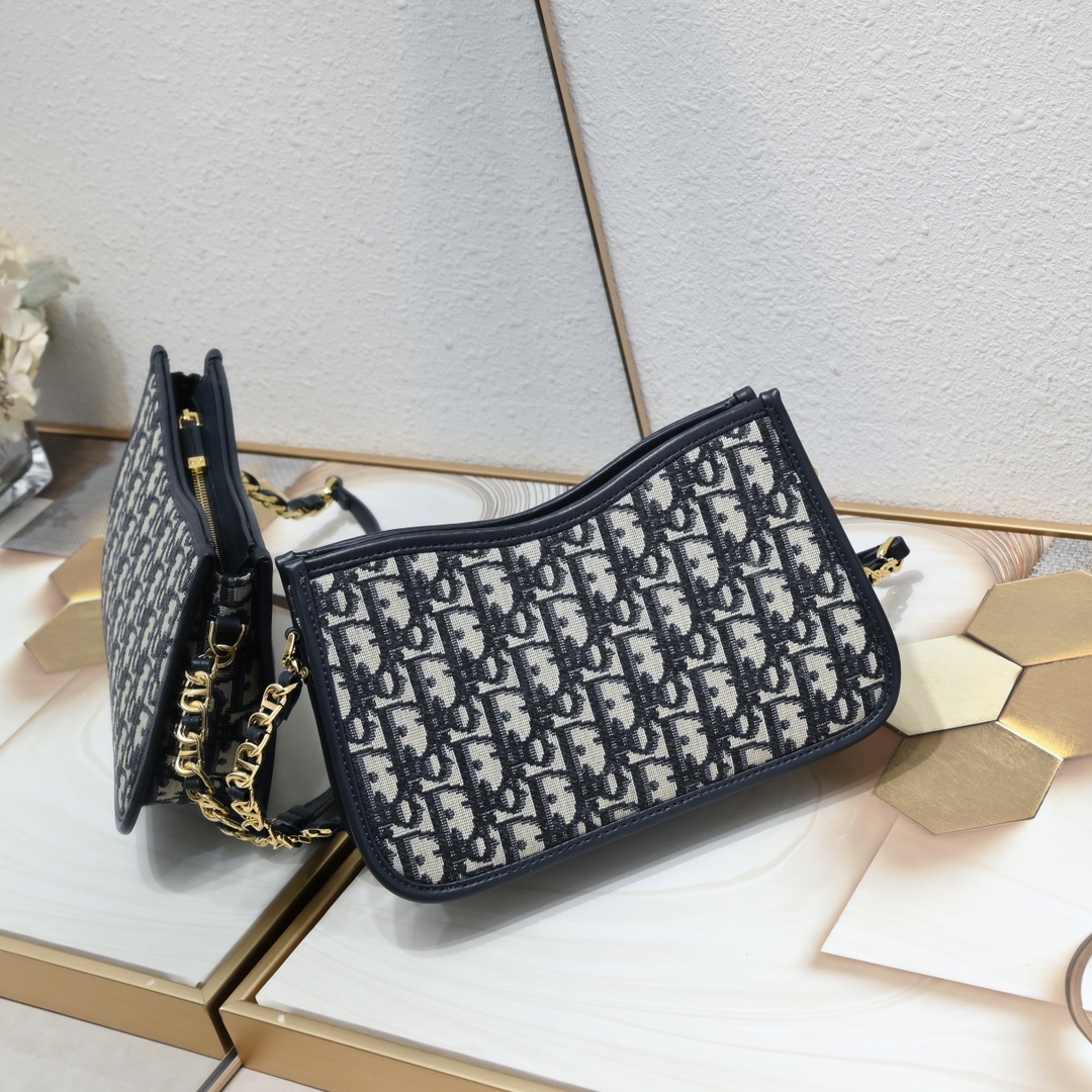 Dior Signature Hobo Shoulder Bag Handbag