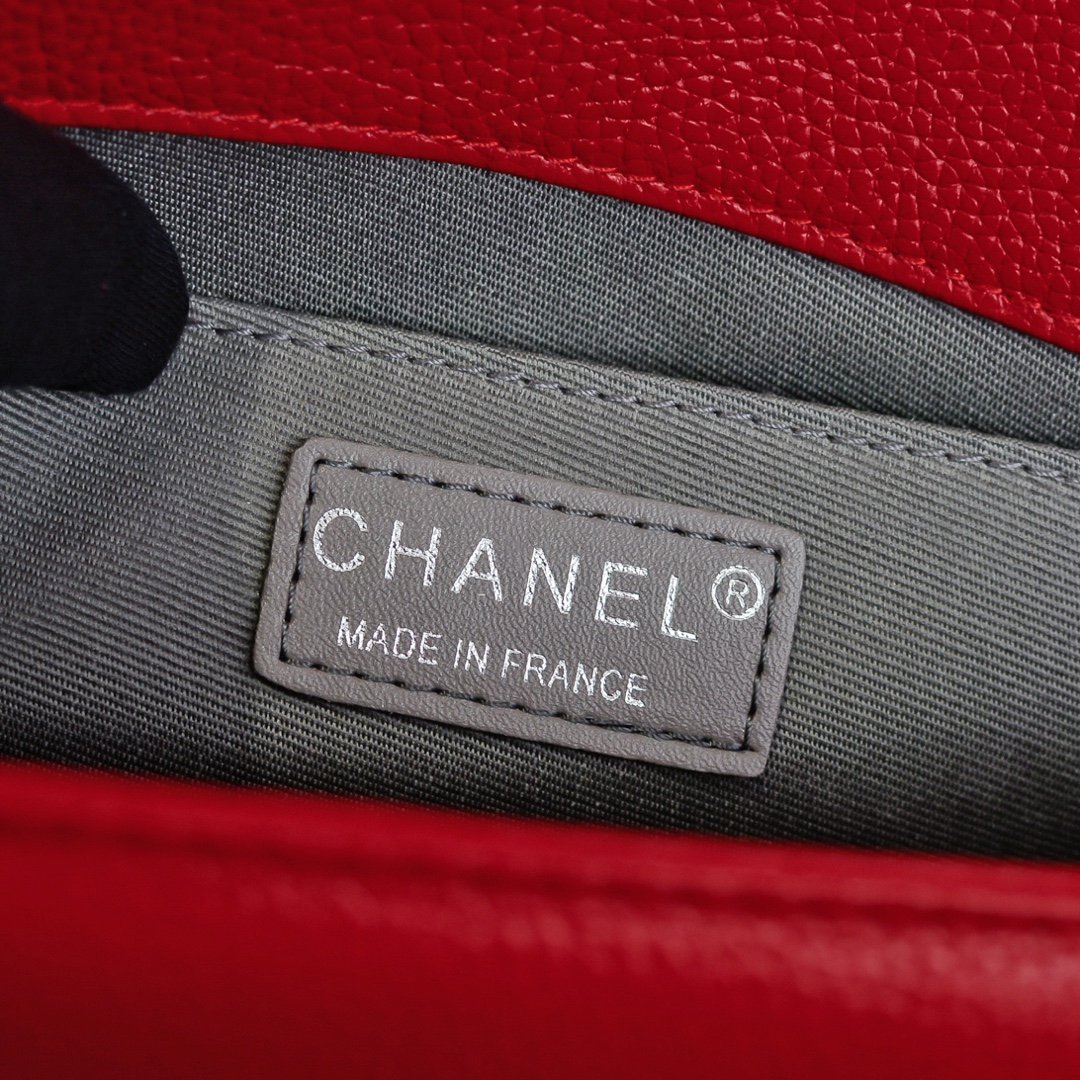 Chanel Leboy litchi or lychee pattern Shoulder Bag Handbag