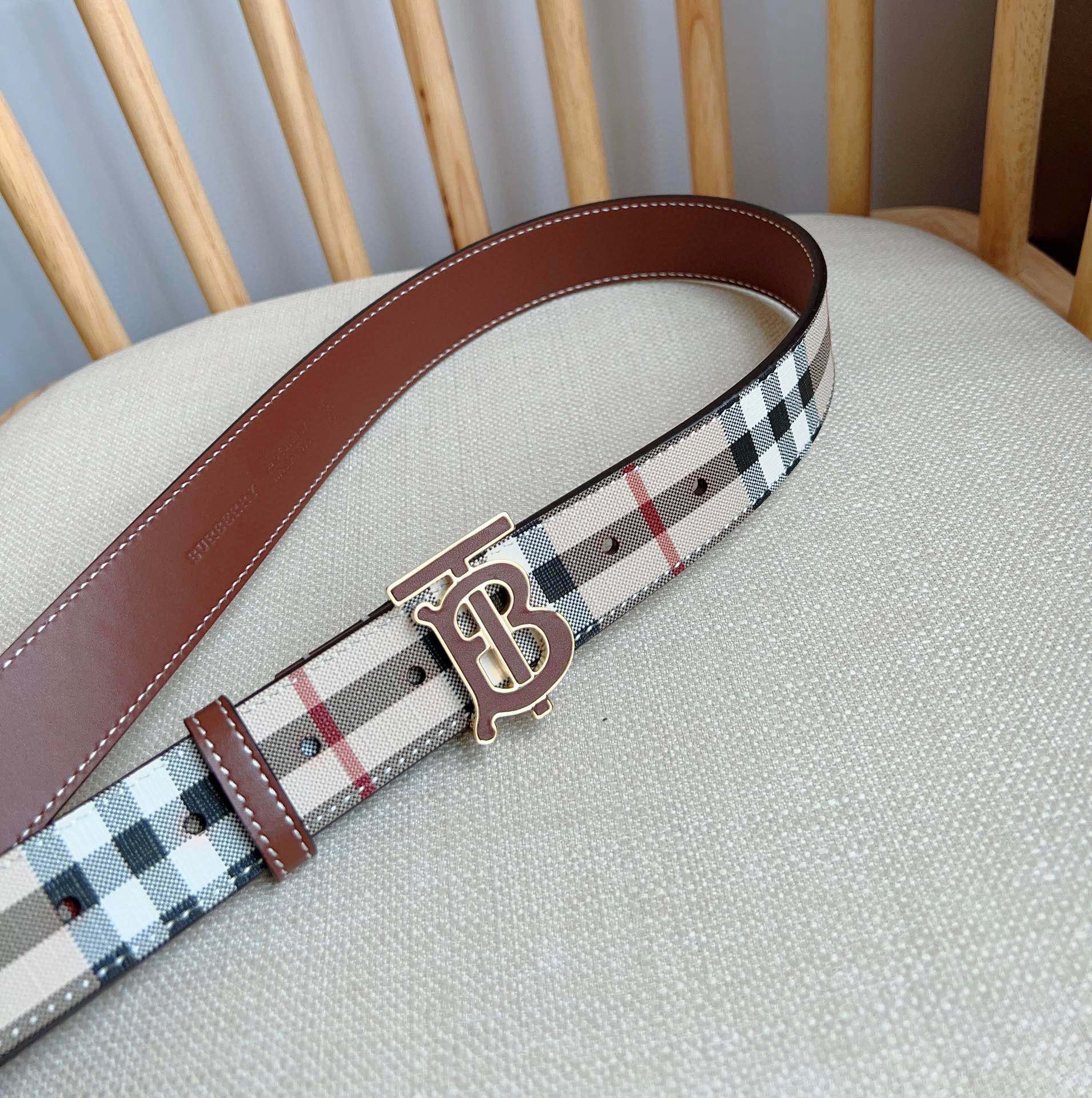 Burberry Leather Belts 1:1 Mirror Version