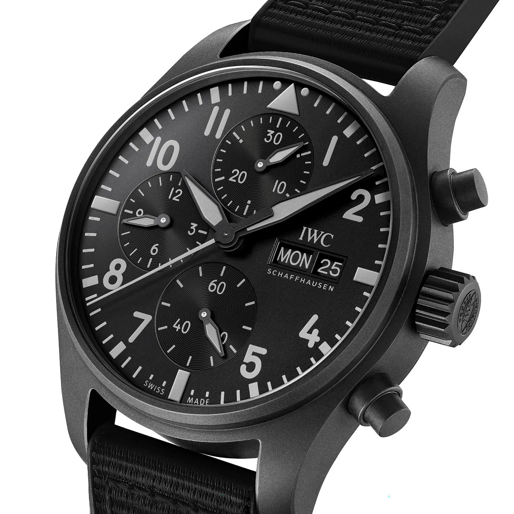 Schaffhausen Pilots watch chronograph 41 top gun edition ceratanium iw388106