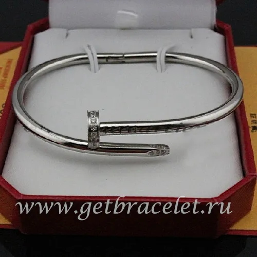 Copy Cartier Juste Un Clou Bracelet White Gold Diamonds B6037915