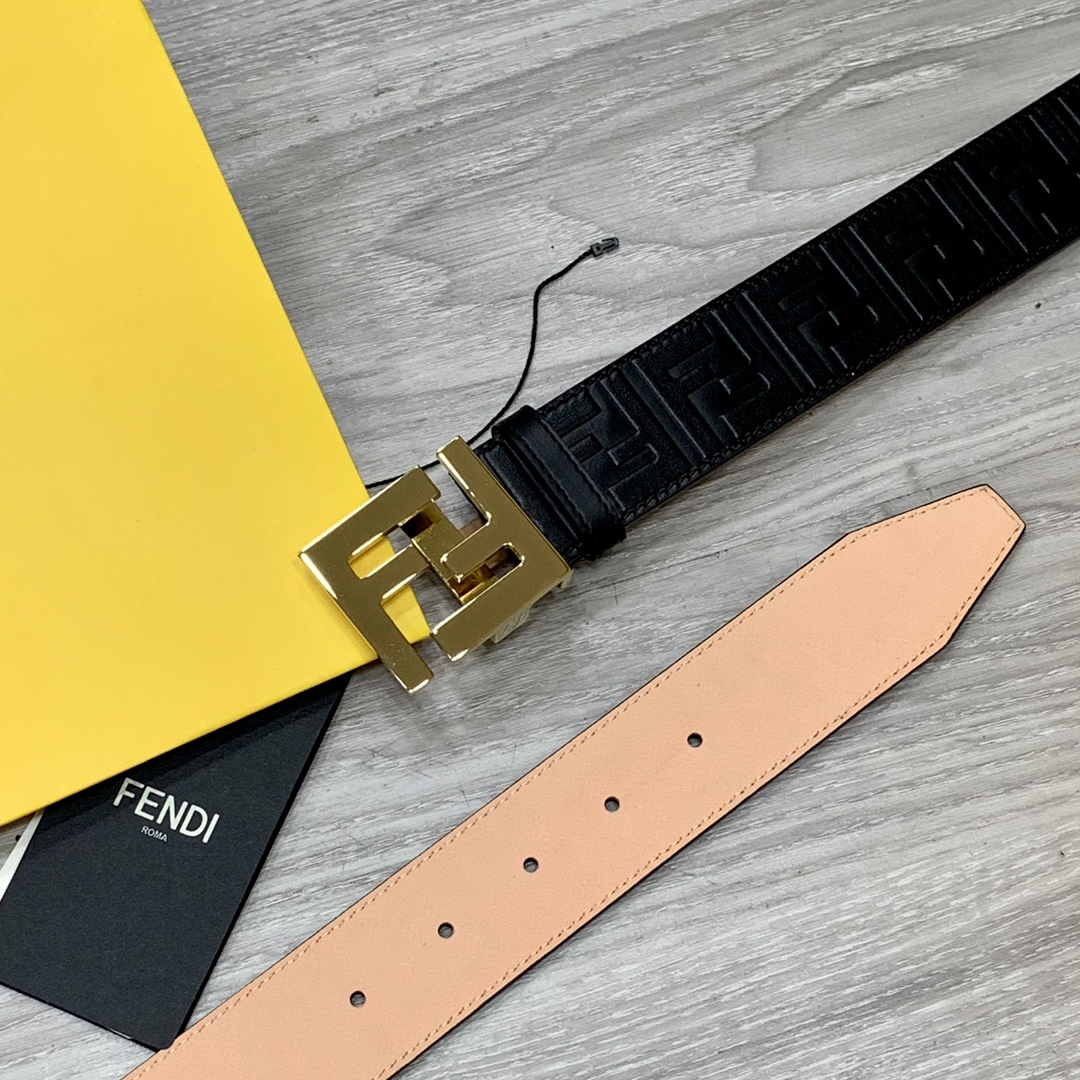 Fendi Leather Belts 1:1 Mirror Version