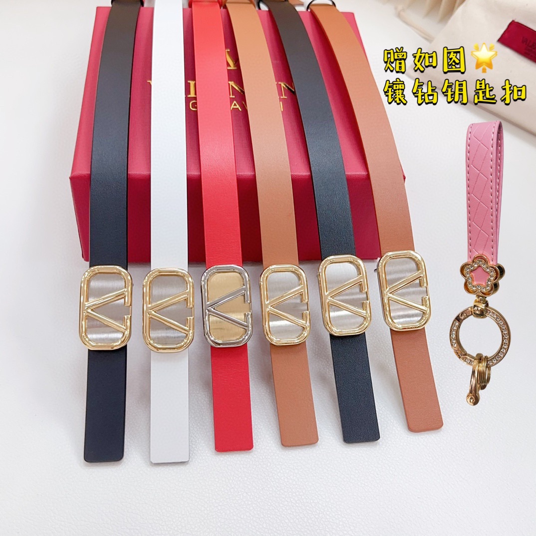 Valentino Leather Belts 1:1 Mirror Version