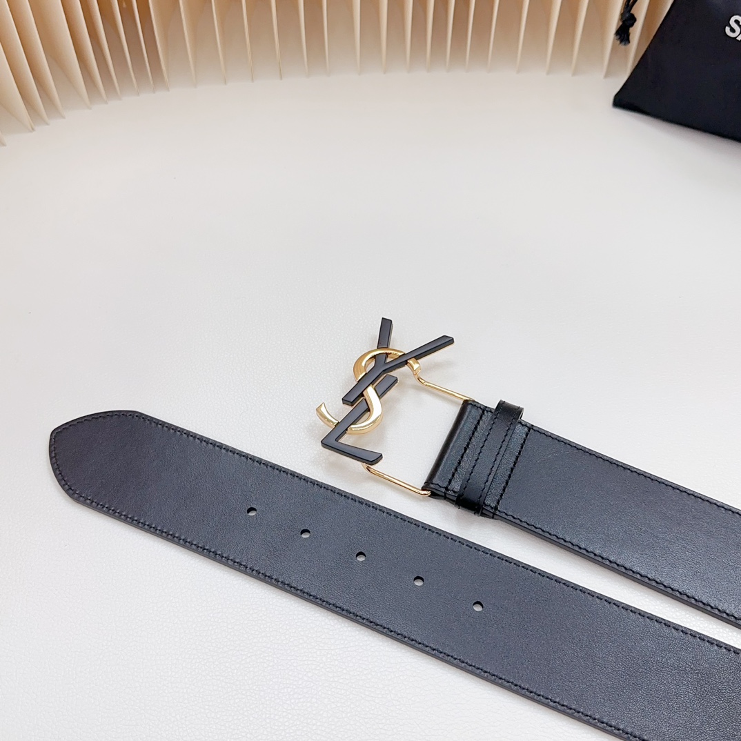 YSL Saint Laurent Leather Belts 1:1 Mirror Version