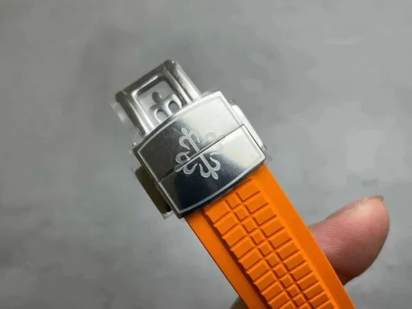 Aquanaut 5968A-001 Chronograph 42.2 mm,Steel,5968A-001 Orange Strap