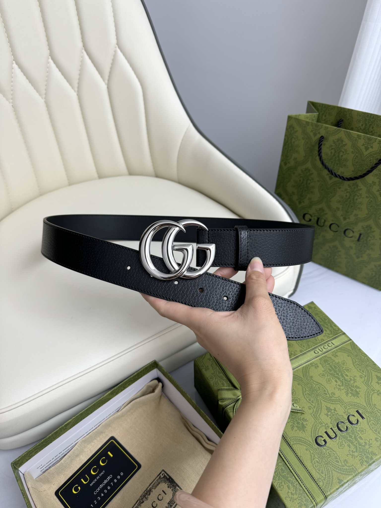 Gucci Leather Belts 1:1 Mirror Version