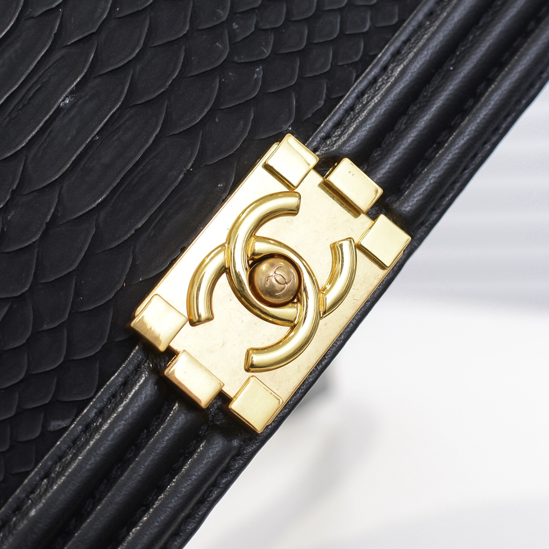 Chanel Leboy snake pattern Shoulder Bag Handbag