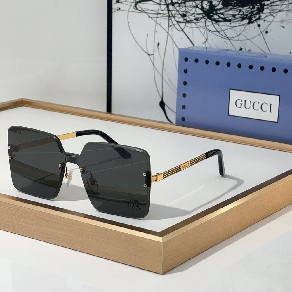 Gucci Stylish Frameless Design  sunglasses Top quality （Replica）