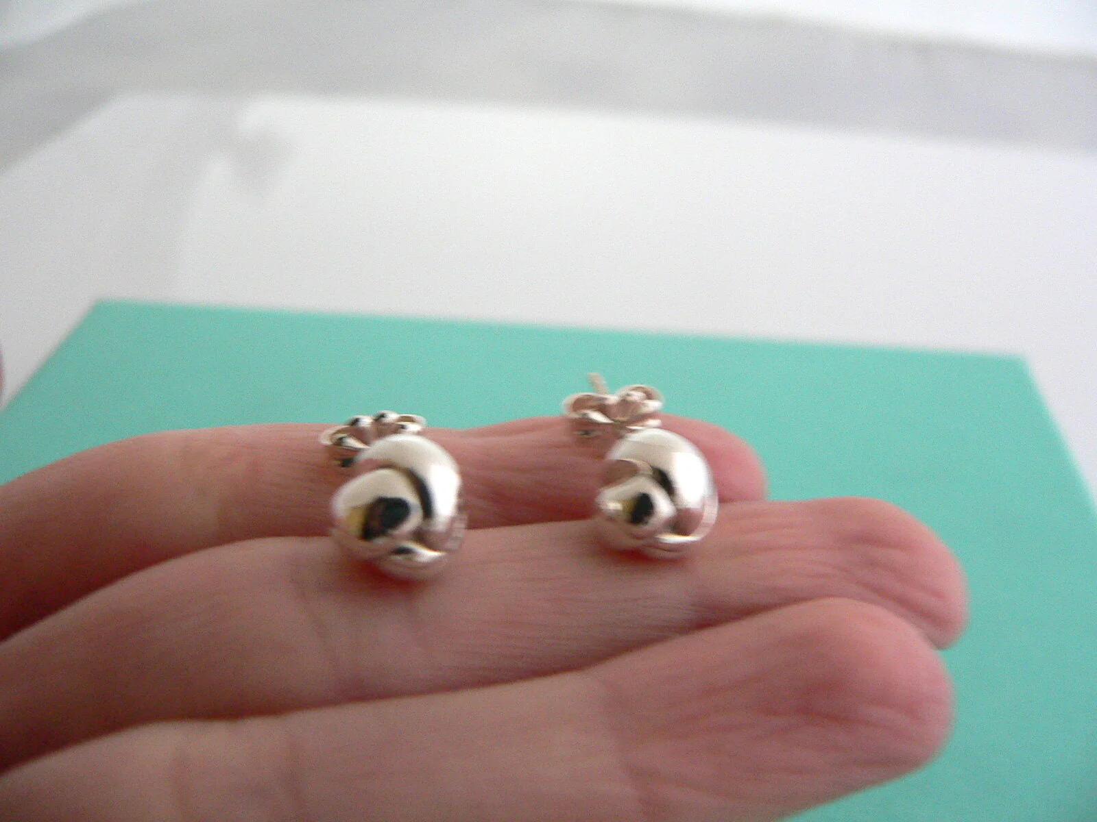 Tiffany & Co Knot Earrings Studs Vintage Gift Silver Love T and Co T & Co Studs
