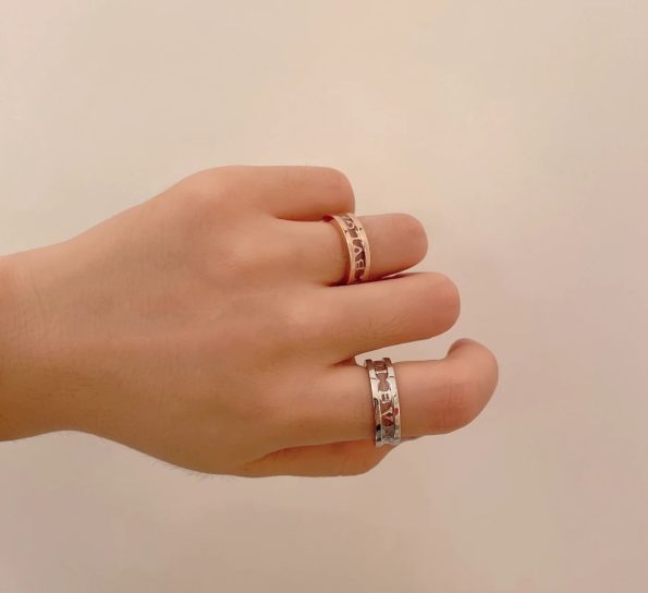 Bvlgari ZERO RING Dupe, Hollow Ring