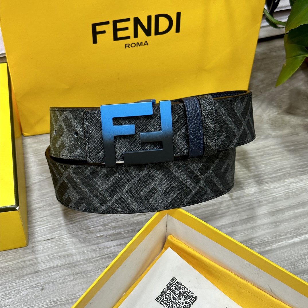Fendi Leather Belts 1:1 Mirror Version