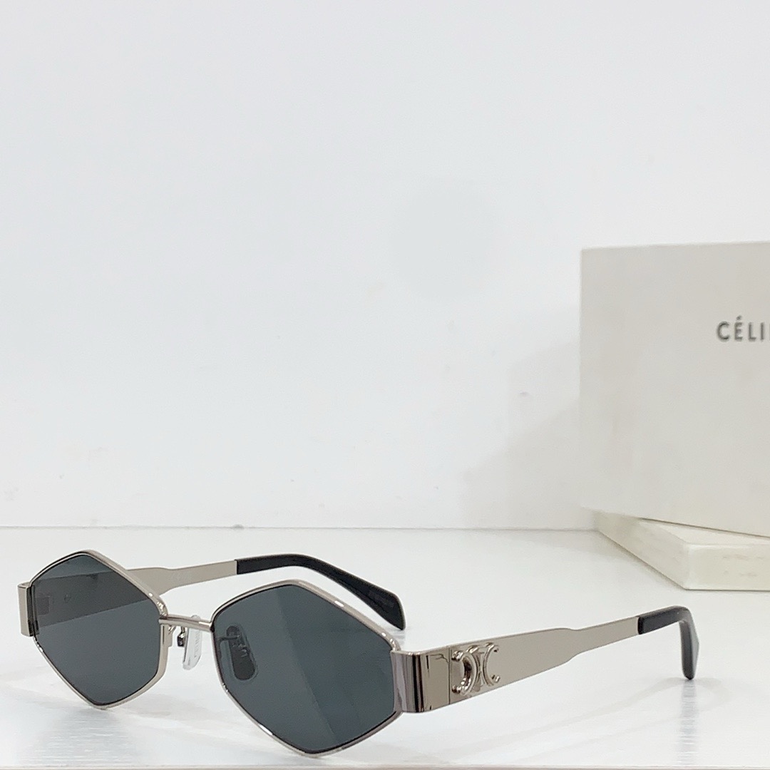Celine  Mirror leg Stereoscopic Logo sunglasses Top quality（Replica）
