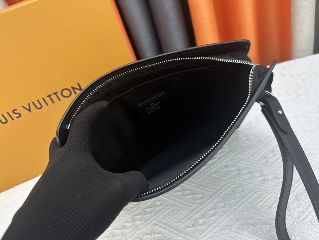 Louis Vuitton Pochette Jour Monogram Eclipse M82080 Clutch Bag Handbag