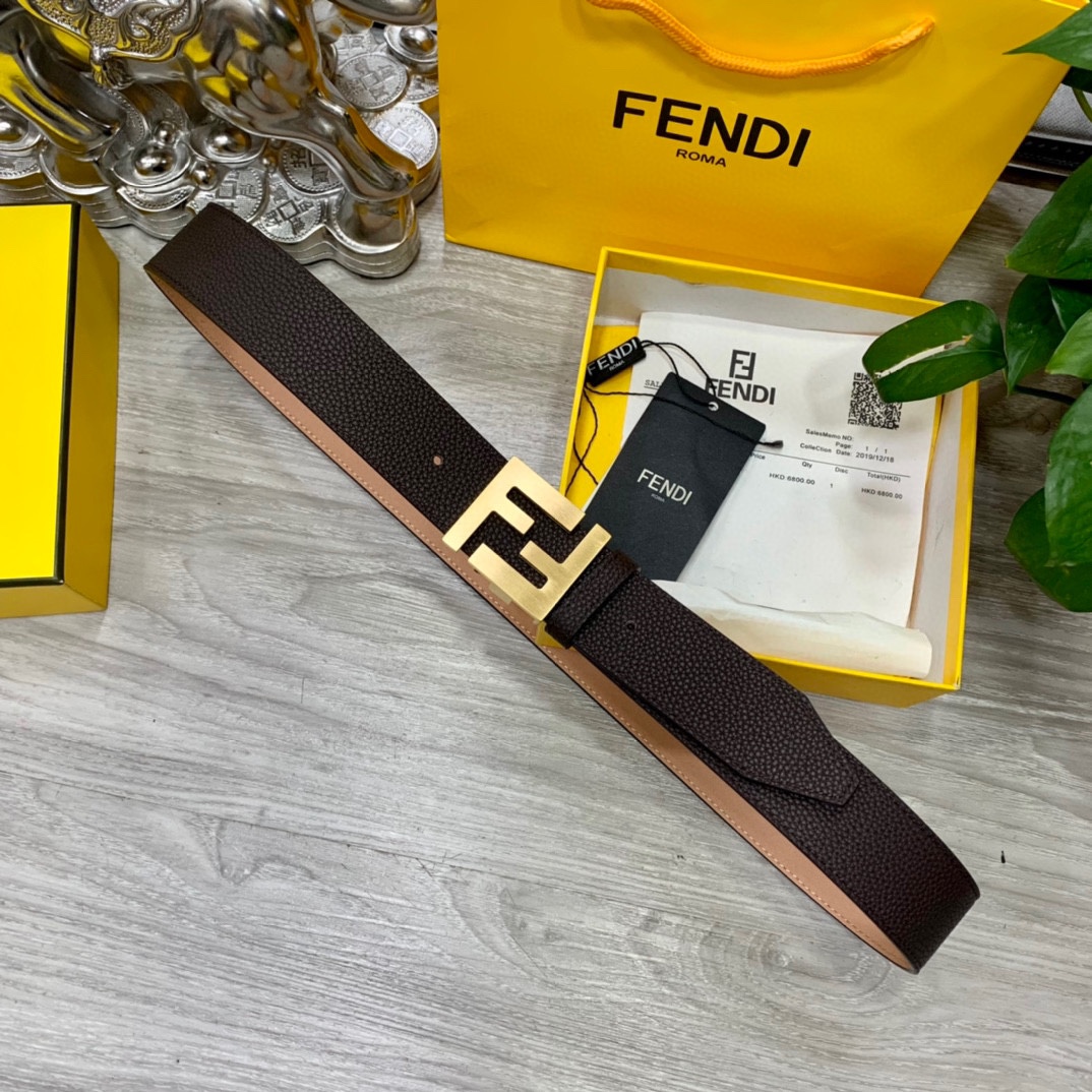 Fendi Leather Belts 1:1 Mirror Version