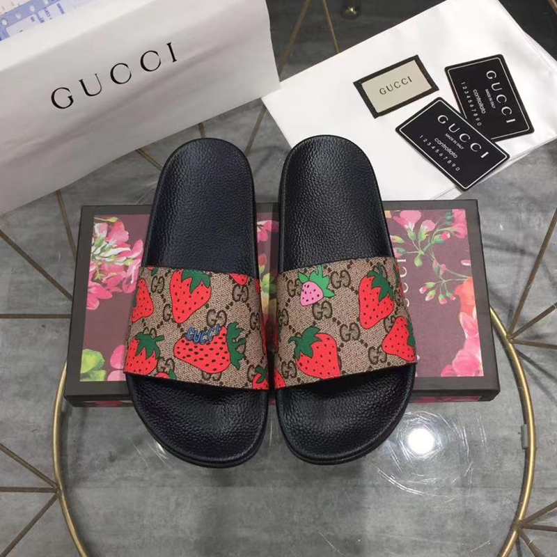 Gucci GG Blooms Supreme Floral Slide Sandal 408508 (Replica)