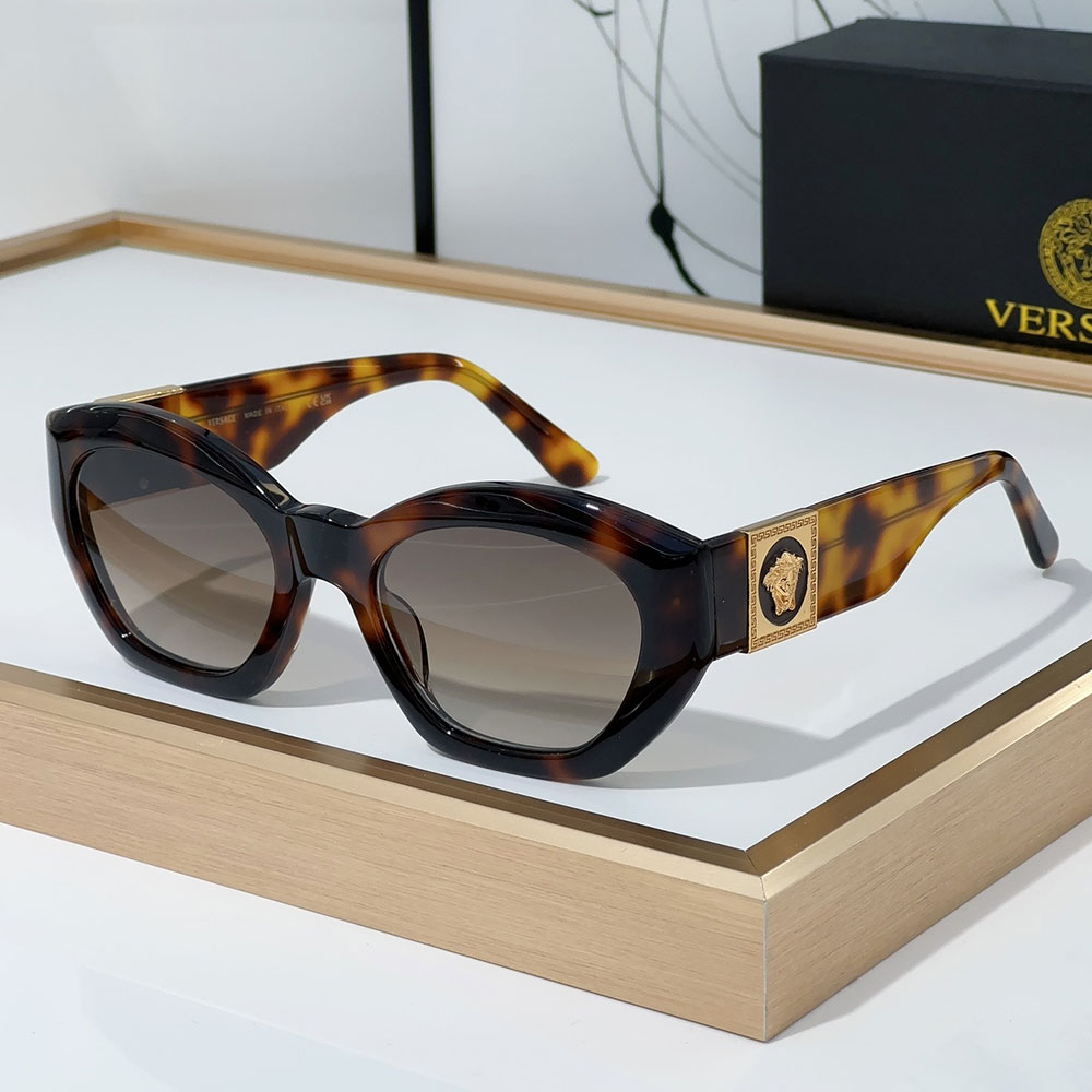 Versace  Mirror leg Logo Plate Frame Sunglasses Top Quality（Replica）