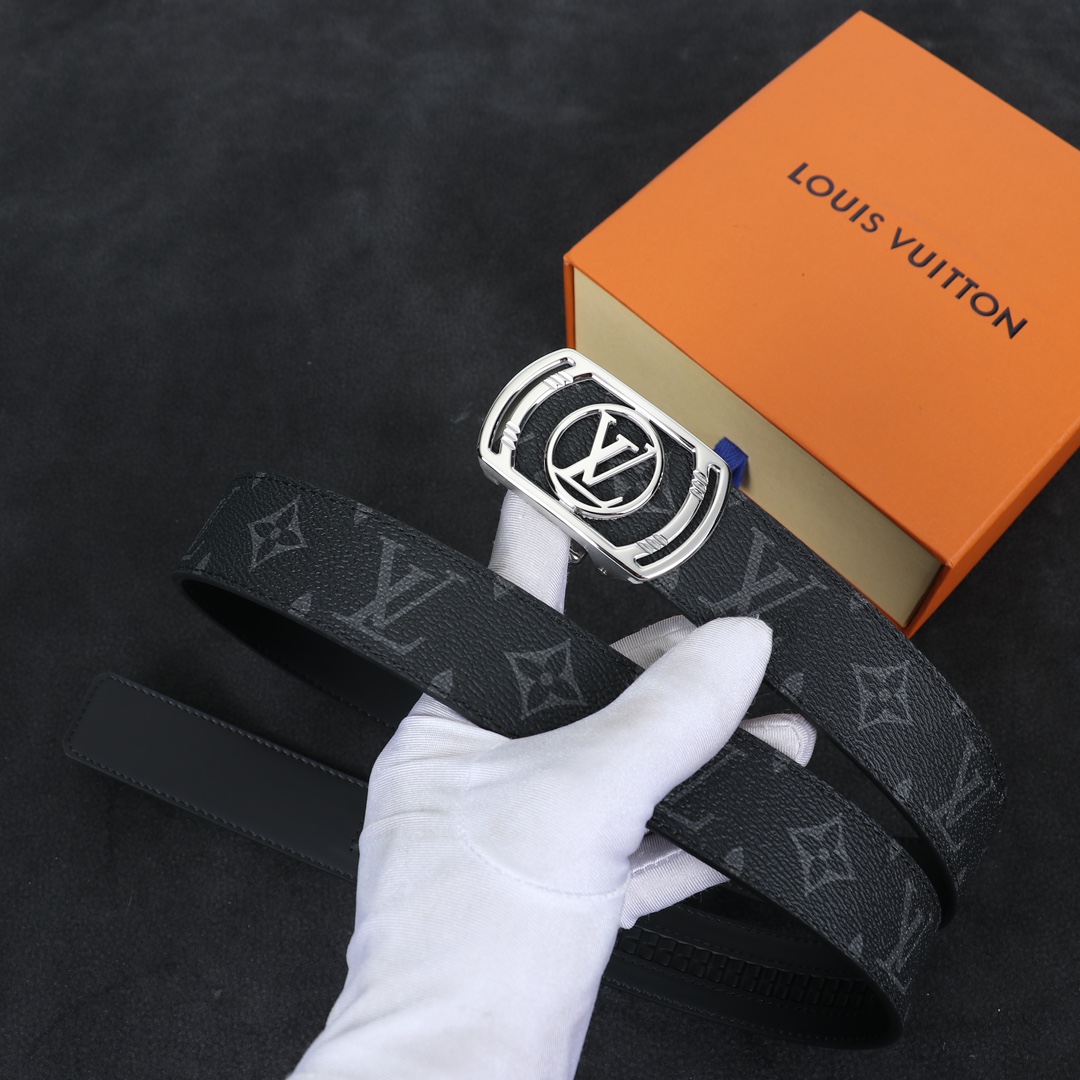 Louis Vuitton LV Leather Belts 1:1 Mirror Version
