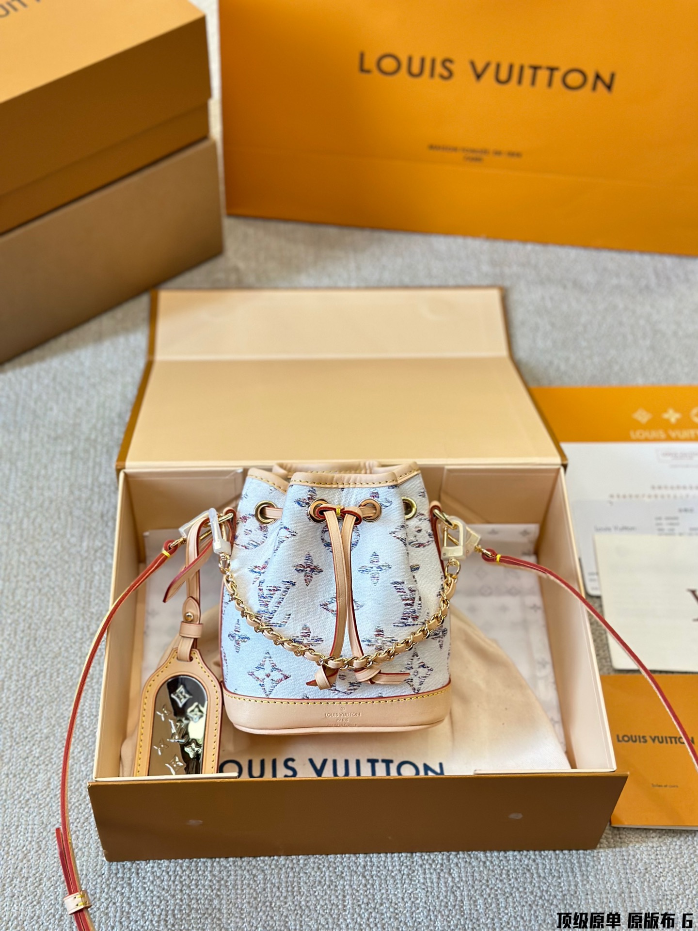 Louis Vuitton LV NeoNoe Mini Danim Bucket Handbag Shoulder Bag(Replica)